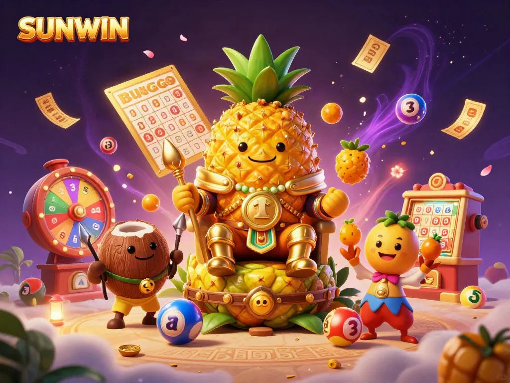 Engage in thrilling gameplay with SUNWIN featuring casino characters and vibrant game elements.