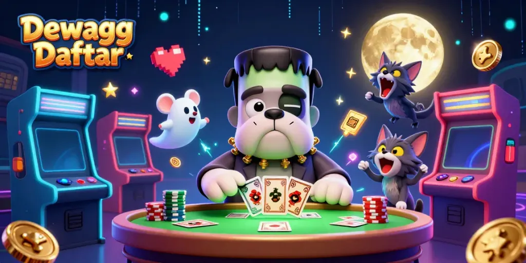Experience thrilling gameplay and betting strategies with Dewagg Daftar at an engaging casino scene.