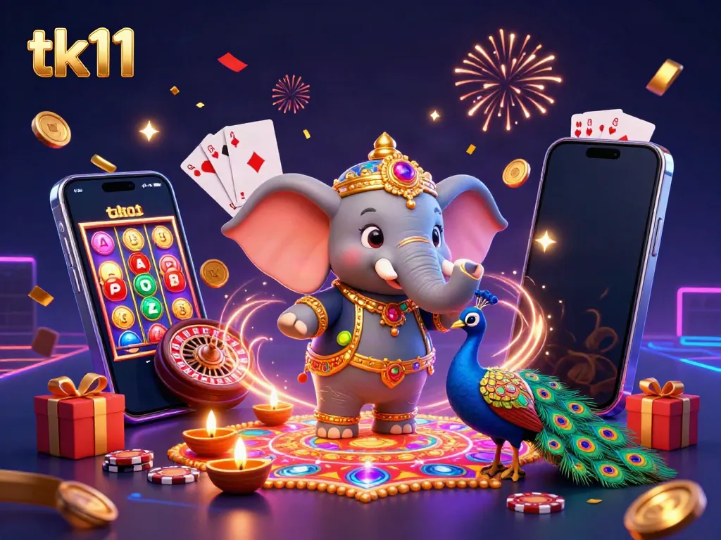 Spin the reels of tk11 with vibrant casino characters and exciting gameplay elements.